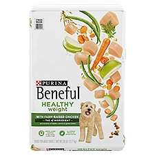 Purina Beneful Healthy Weight with Farm-Raised Chicken Food for Adult Dogs, 28 lb