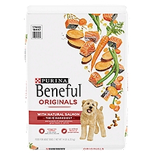 Purina Beneful Originals With Natural Salmon, Skin and Coat Support Dry Dog Food - 14 lb. Bag, 14 Pound