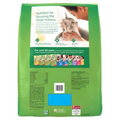 Indoor cat outlet food green bag