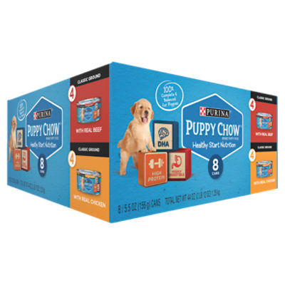 Purina puppy best sale chow wet food