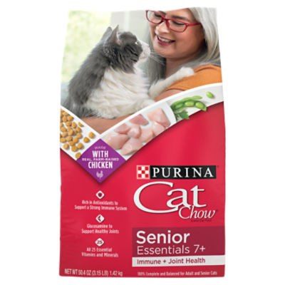 Purina cat food for older sale cats