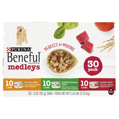 Purina Beneful Wet Dog Food Variety Pack Medleys Tuscan Romana