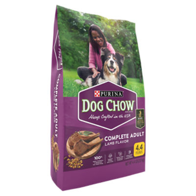 Purina Dog Chow Complete Adult Dog Food with Real Lamb - 4.4 lb. Bag