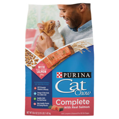 Purina Cat Chow Complete with Real Salmon Cat Food 50.4 oz The