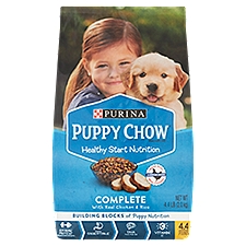 Puppy Chow Complete Real Chicken & Rice, Puppy Food, 4.4 Pound