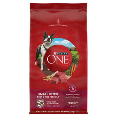 Purina One SmartBlend Dry Dog Food Small Bites Beef Rice Formula