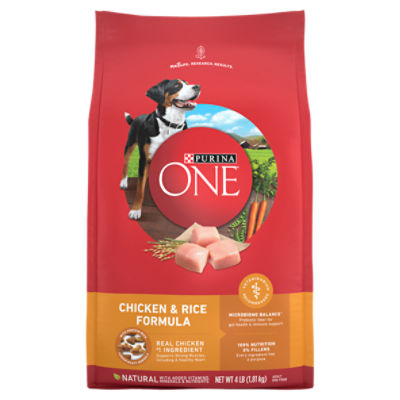 Purina ONE Chicken and Rice Formula Dry Dog Food - 4 lb. Bag