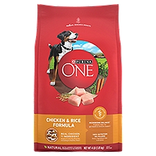 Purina ONE Chicken and Rice Formula Dry Dog Food - 4 lb. Bag