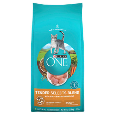 Purina ONE Tender Selects Blend Adult Cat Food, 7 lb