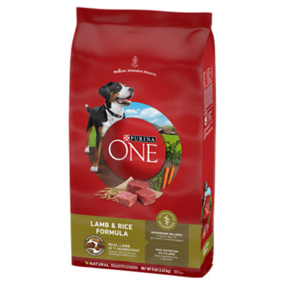 Purina ONE Dry Dog Food Lamb and Rice Formula 8 lb. Bag The