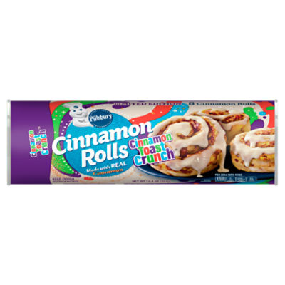 Pillsbury Cinnamon Toast Crunch Cinnamon Rolls Limited Edition, 8 count, 12.4 oz
