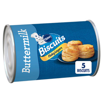 Pillsbury Flaky Layers Buttermilk Biscuits, 5 count, 6 oz
