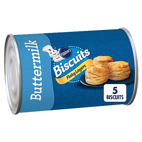Pillsbury Flaky Layers Buttermilk Biscuits, 5 count, 6 oz