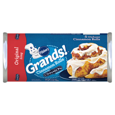 Pillsbury Grands! Original Icing Cinnamon Rolls, 5 count, 17.5 oz