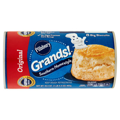 Pillsbury Grands! Southern Homestyle Original Big Biscuits, 8 count, 16.3 oz