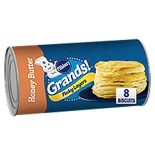 Pillsbury Grands! Flaky Layers Honey Butter Big Biscuits, 8 count, 16.3 oz