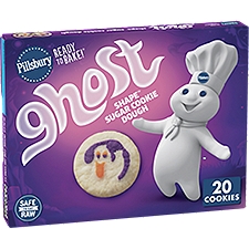 Pillsbury Ghost Shape Sugar Cookie Dough, 20 count, 9.1 oz 