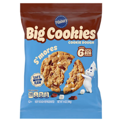 Pillsbury S'mores Big Cookies Cookie Dough, 14 oz