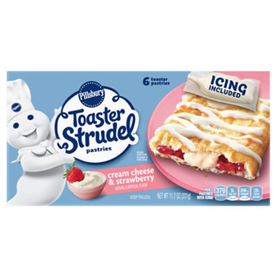 Pillsbury Toaster Strudel Cream Cheese & Strawberry, Pastries