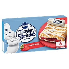 Pillsbury Toaster Strudel Strawberry Pastries, 6 count, 11.7 oz, 11.7 Ounce