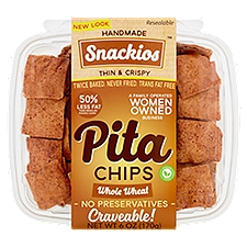 Snackios Pita Chips, Whole Wheat, 6 Ounce