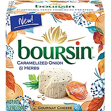Boursin Caramelized Onion & Herbs Gournay Cheese, 5.2 oz, 5.2 Ounce