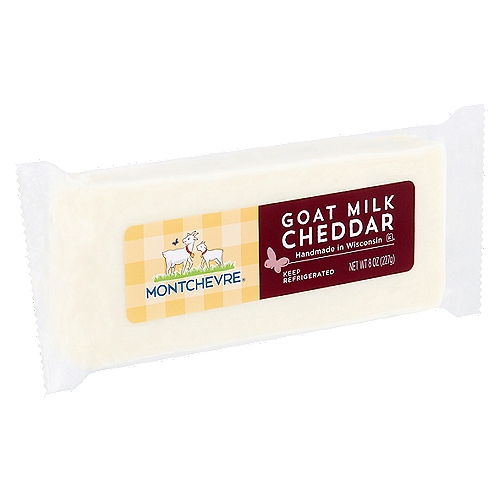 Montchevre Goat Milk Cheddar Cheese, 8 oz