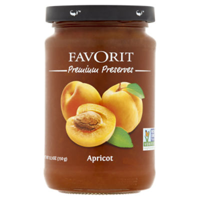 Favorit Premium Preserves Apricot Jam, 12.3 oz