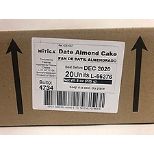 Mitica Date Almond Cake, 8 Ounce