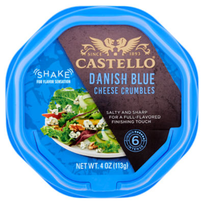 Castello Castello Danish Blue Cheese Crumbles, 4 oz, 4 Ounce 