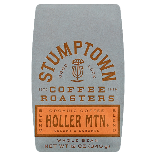 Stumptown Coffee Roasters Organic Holler Mtn. Creamy & Caramel Blend Whole Bean Coffee, 12 oz
One of Our Signature Blends that's Been with Us Since the Beginning, Holler Mountain is a Hometown Favorite. A Versatile and Full-Bodied Blend, Holler Mountain Doses Out a Bright Burst of Citrus that Pairs Perfectly with Creamy Notes of Caramel and Hazelnut.