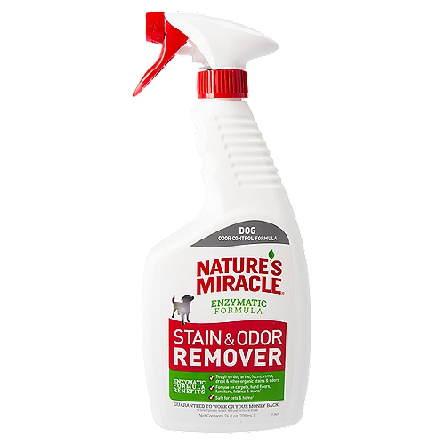 Nature's Miracle Enzymatic Formula Dog Stain & Odor Remover, 24 fl oz