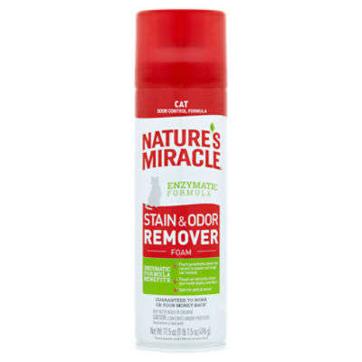 Nature's Miracle Enzymatic Formula Stain & Odor Remover Foam, 17.5 oz