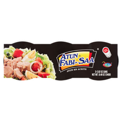 Atun Fabi-Saa Solid Light Tuna in Oil, 2.82 oz, 3 count