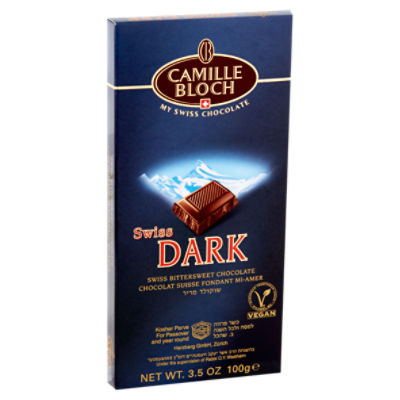 Camille Bloch Swiss Bittersweet Dark Chocolate, 3.5 oz