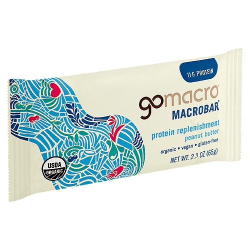GoMacro Protein Replenishment Peanut Butter Macrobar, 2.3 oz