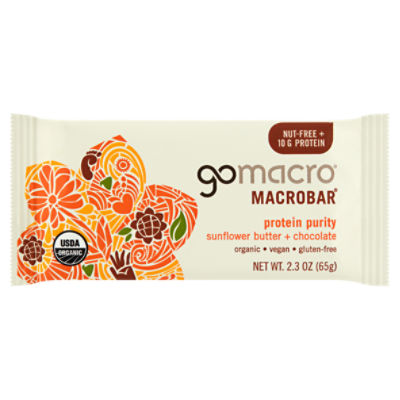 GoMacro Protein Purity Sunflower Butter + Chocolate, Macrobar