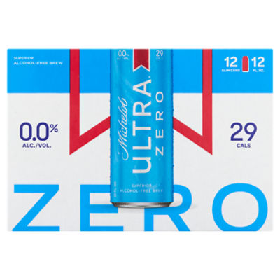 Michelob Ultra Zero Superior Alcohol-Free Brew, 12 fl oz, 12 count