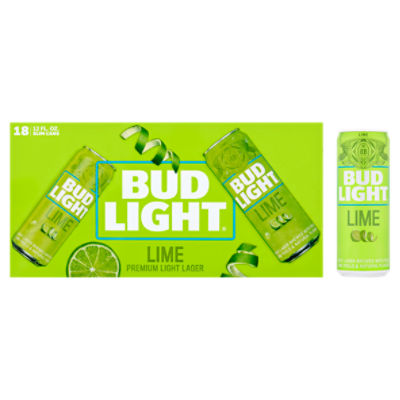 Bud Light Lime Premium Light Lager Beer, 18 count, 12 fl oz