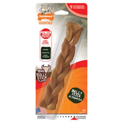 Nylabone Power Chew Alternative Braided Bully Braid Stick Large/Giant - Up to 50 lbs.