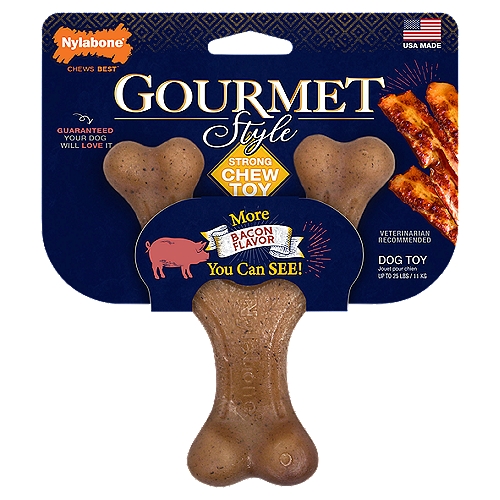 Nylabone Gourmet Style Bacon Flavor Dog Toy