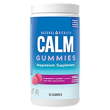 Natural Vitality Calm Magnesium Supplement Raspberry Lemon Gummies