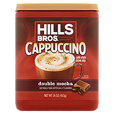 Hills Bros. Cappuccino Double Mocha Café Style Drink Mix, 16 oz