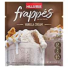 Hills Bros. Frappés Vanilla Cream Café Style Drink Mix, 2.25 oz