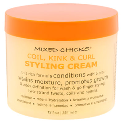 MIXED CHICKS Coil, Kink & Curl Styling Cream, 12 fl oz