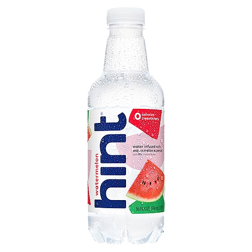 Hint Watermelon Essence Water, 16 fl oz
Water Infused with Watermelon Essence and Other Natural Flavors