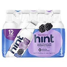 Hint Water Infused with Blackberry Essence, 16 fl oz, 12 count