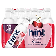 Hint Water Infused with Cherry Essence, 16 fl oz, 12 count