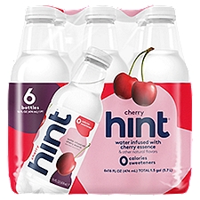 Hint Water Infused with Cherry Essence, 16 fl oz, 6 count