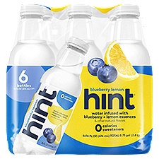 Hint Water Infused with Blueberry + Lemon Essences, 16 fl oz, 6 count